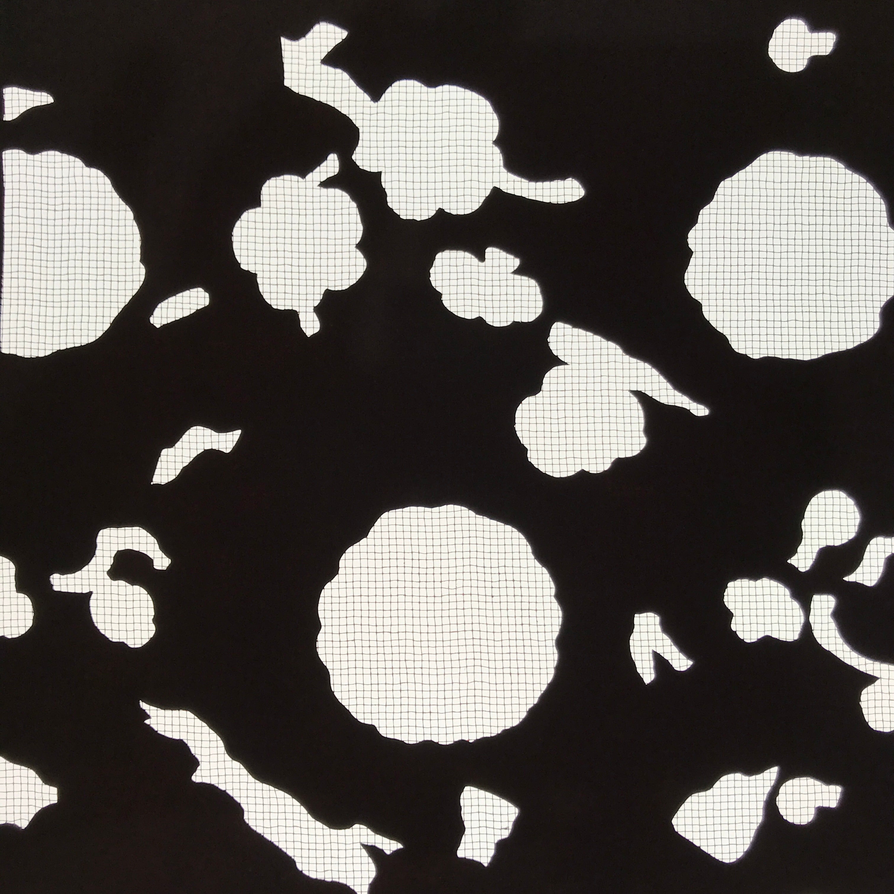 Antique Japanese Katagami Paper Kimono Stencil Katazome Flowers Leaves C912