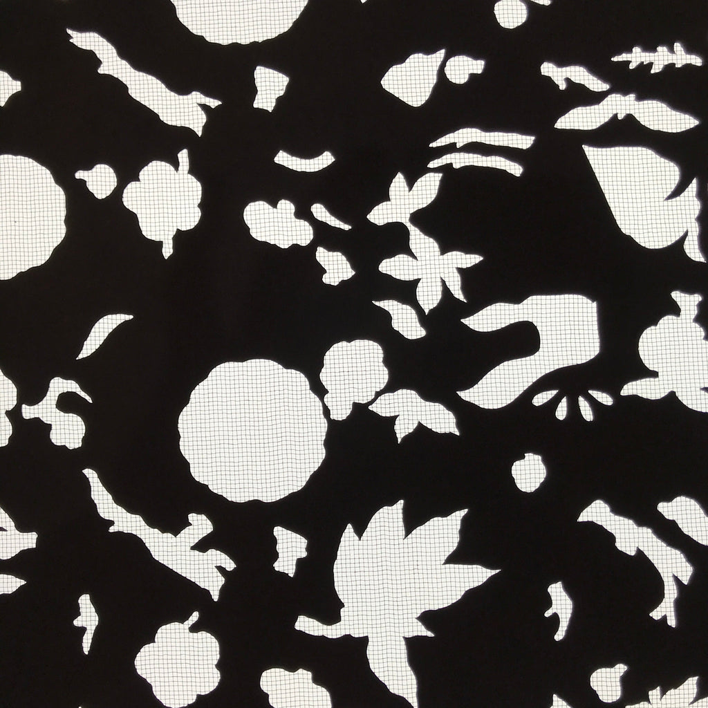 Antique Japanese Katagami Paper Kimono Stencil Katazome Flowers Leaves C912