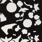 Antique Japanese Katagami Paper Kimono Stencil Katazome Flowers Leaves C912