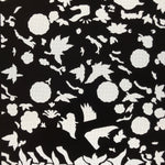 Antique Japanese Katagami Paper Kimono Stencil Katazome Flowers Leaves C912