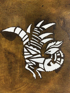 Antique Japanese Katagami Paper Kimono Stencil Katazome Flowers Rooster A652