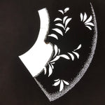 Antique Japanese Katagami Paper Kimono Stencil Katazome Folding Fan Plants C921