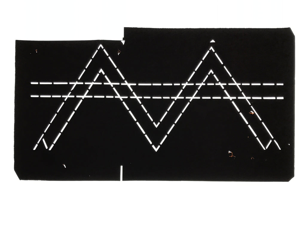 Antique Japanese Katagami Paper Kimono Stencil Katazome Geometric Line A846