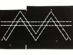 Antique Japanese Katagami Paper Kimono Stencil Katazome Geometric Line A846