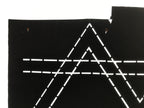 Antique Japanese Katagami Paper Kimono Stencil Katazome Geometric Line A846