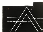 Antique Japanese Katagami Paper Kimono Stencil Katazome Geometric Line A846