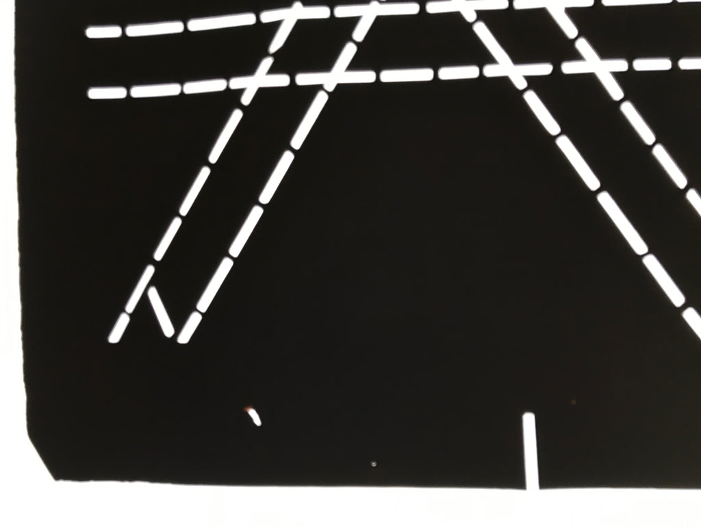 Antique Japanese Katagami Paper Kimono Stencil Katazome Geometric Line A846