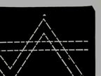 Antique Japanese Katagami Paper Kimono Stencil Katazome Geometric Line A846