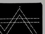 Antique Japanese Katagami Paper Kimono Stencil Katazome Geometric Line A846