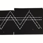 Antique Japanese Katagami Paper Kimono Stencil Katazome Geometric Line A846