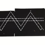 Antique Japanese Katagami Paper Kimono Stencil Katazome Geometric Line A846