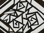 Antique Japanese Katagami Paper Kimono Stencil Katazome Geometric Rose A649