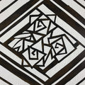 Antique Japanese Katagami Paper Kimono Stencil Katazome Geometric Rose A649