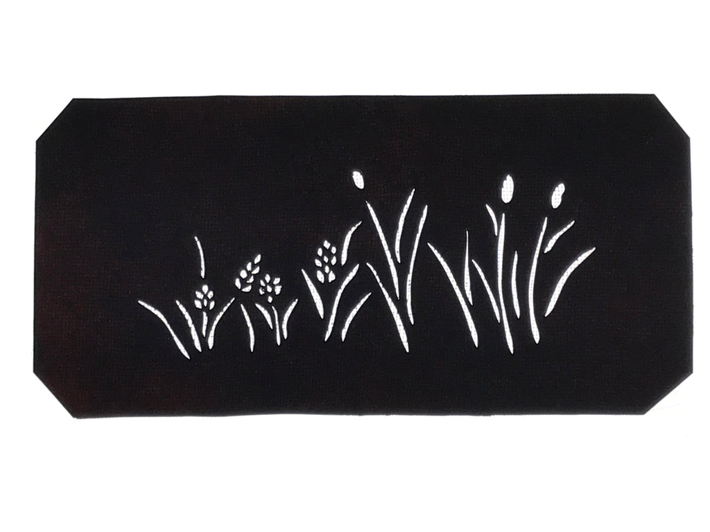 Antique Japanese Katagami Paper Kimono Stencil Katazome Grass Plant Design A763