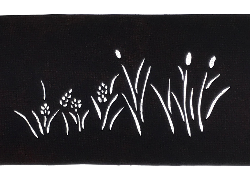 Antique Japanese Katagami Paper Kimono Stencil Katazome Grass Plant Design A763