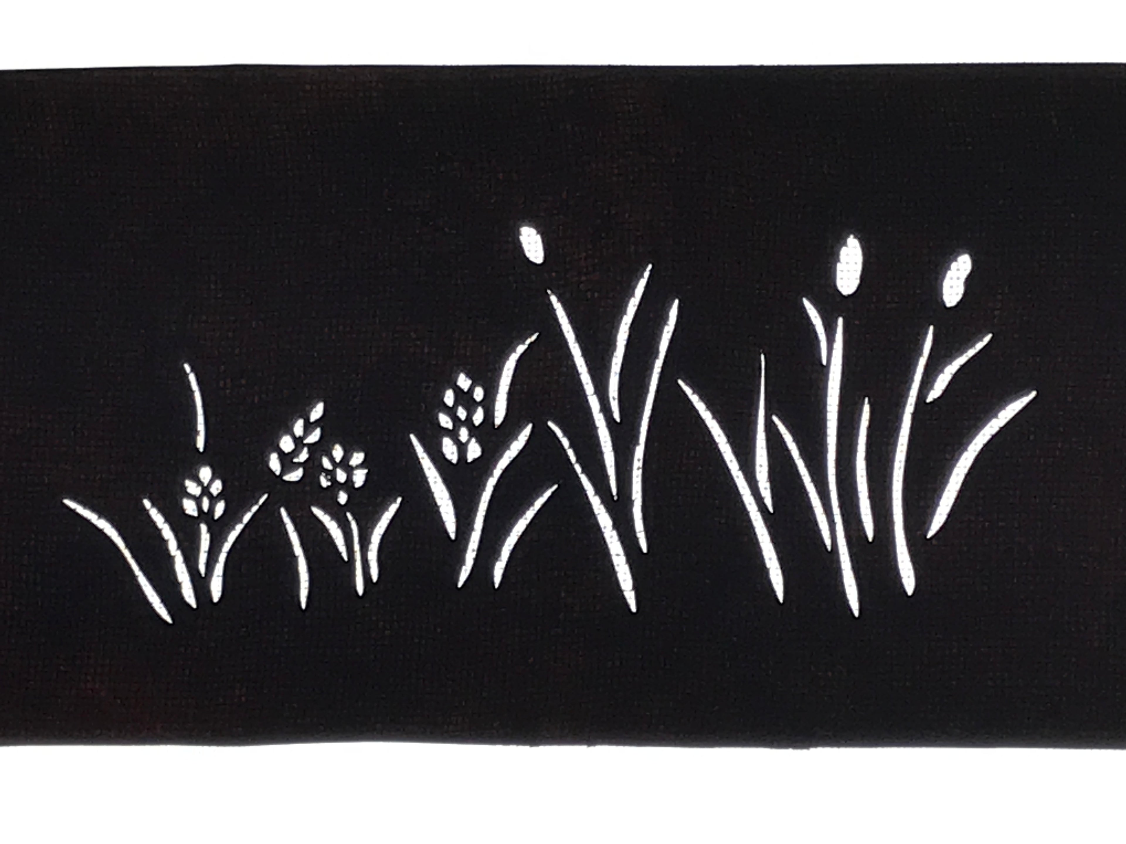 Antique Japanese Katagami Paper Kimono Stencil Katazome Grass Plant Design A763