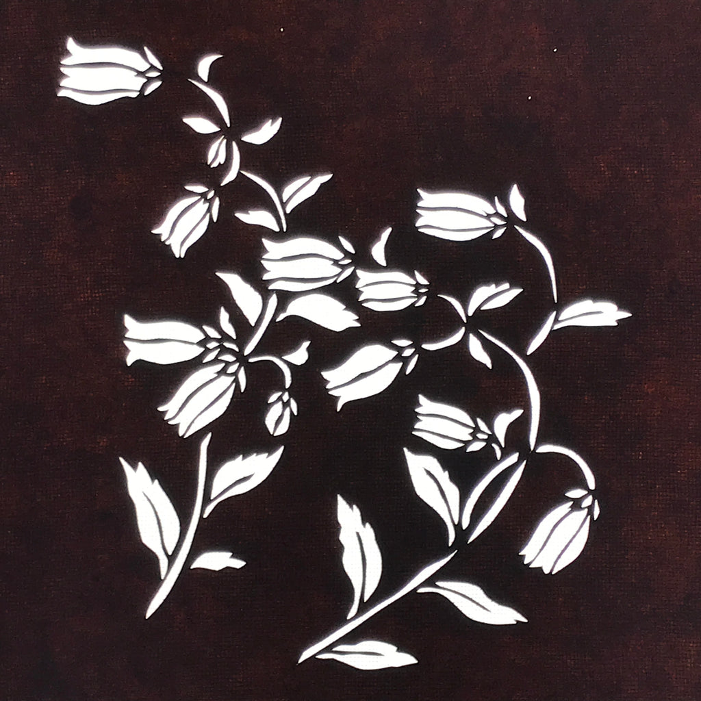 Antique Japanese Katagami Paper Kimono Stencil Katazome Hana Flower Buds A783
