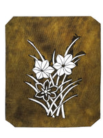 Antique Japanese Katagami Paper Kimono Stencil Katazome Hana Flower Design A777
