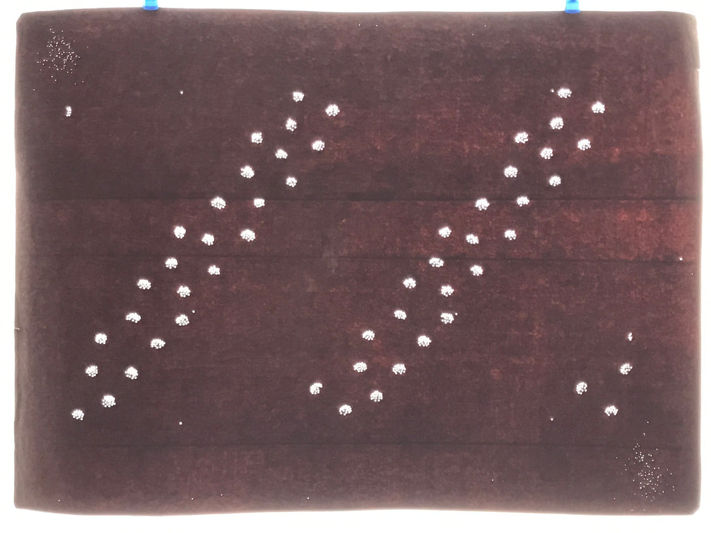 Antique Japanese Katagami Paper Kimono Stencil Katazome Hana Flower Pattern A756