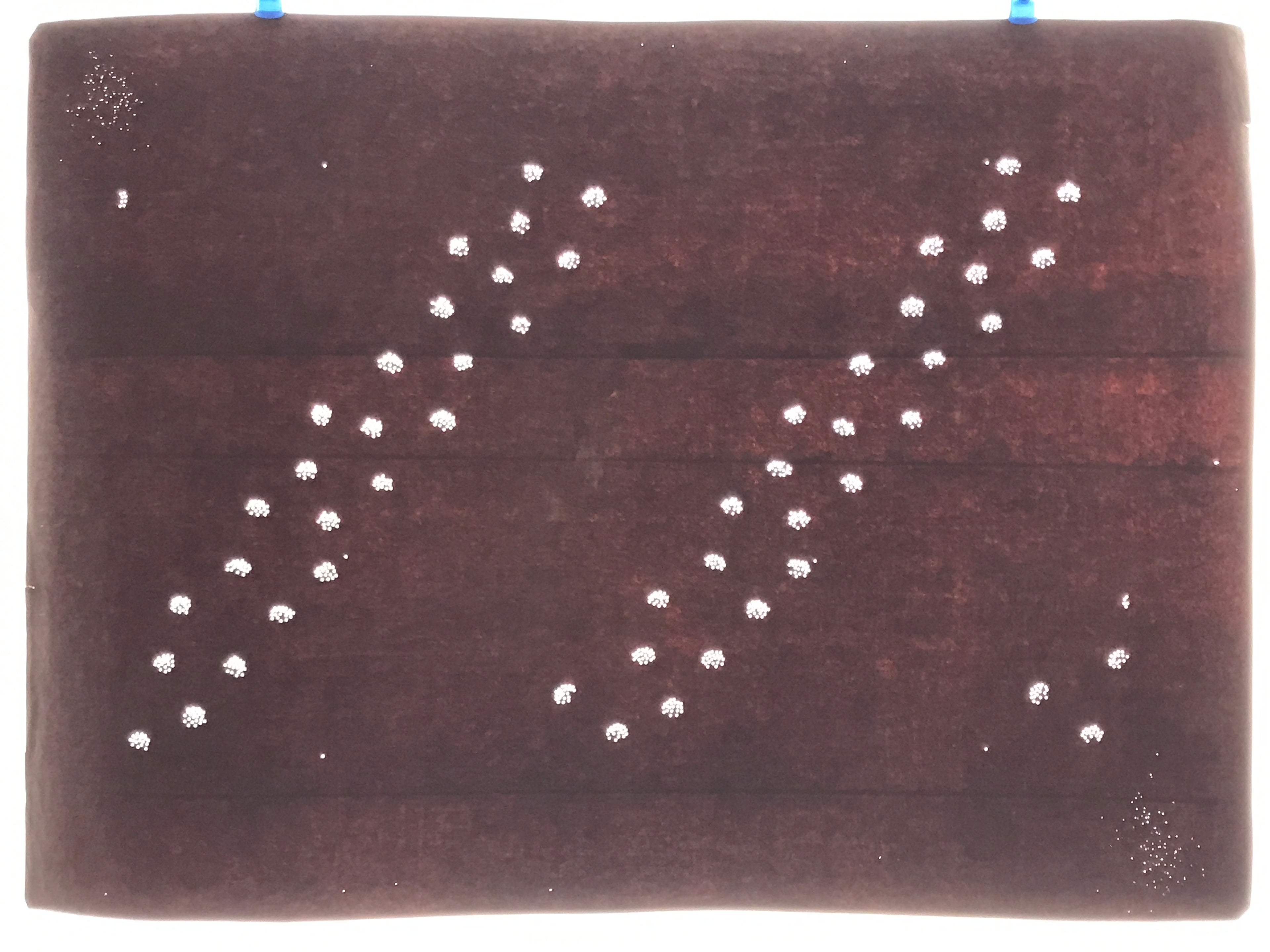 Antique Japanese Katagami Paper Kimono Stencil Katazome Hana Flower Pattern A756