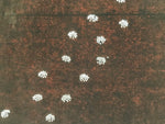 Antique Japanese Katagami Paper Kimono Stencil Katazome Hana Flower Pattern A756