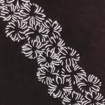 Antique Japanese Katagami Paper Kimono Stencil Katazome Hana Flower Pattern A757