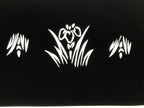 Antique Japanese Katagami Paper Kimono Stencil Katazome Hanashobu Iris A790