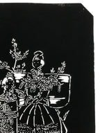 Antique Japanese Katagami Paper Kimono Stencil Katazome Hina Tachibina A807