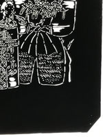 Antique Japanese Katagami Paper Kimono Stencil Katazome Hina Tachibina A807