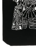 Antique Japanese Katagami Paper Kimono Stencil Katazome Hina Tachibina A807