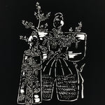 Antique Japanese Katagami Paper Kimono Stencil Katazome Hina Tachibina A807