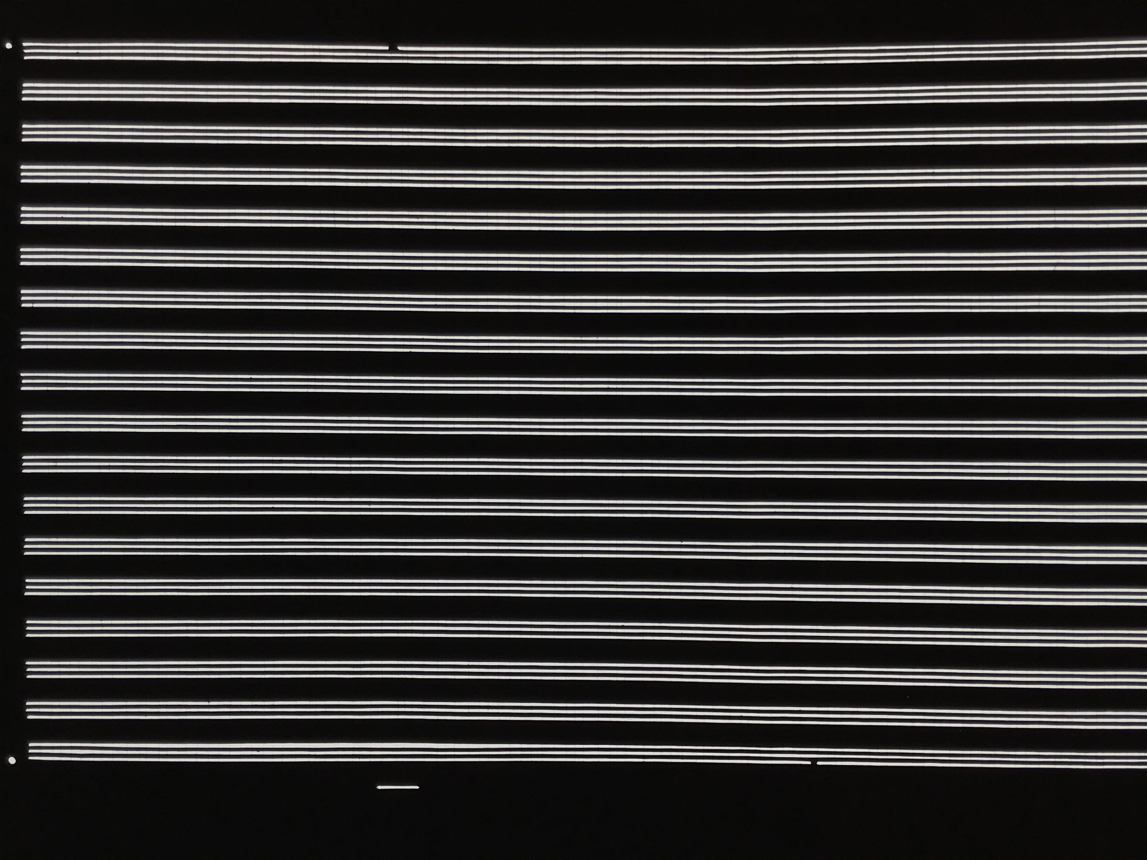 Antique Japanese Katagami Paper Kimono Stencil Katazome Horizontal Stripes A879