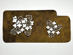Antique Japanese Katagami Paper Kimono Stencil Katazome Hydrangea Ajisai A787