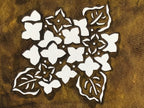 Antique Japanese Katagami Paper Kimono Stencil Katazome Hydrangea Ajisai A787