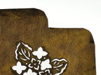 Antique Japanese Katagami Paper Kimono Stencil Katazome Hydrangea Ajisai A787