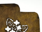 Antique Japanese Katagami Paper Kimono Stencil Katazome Hydrangea Ajisai A787