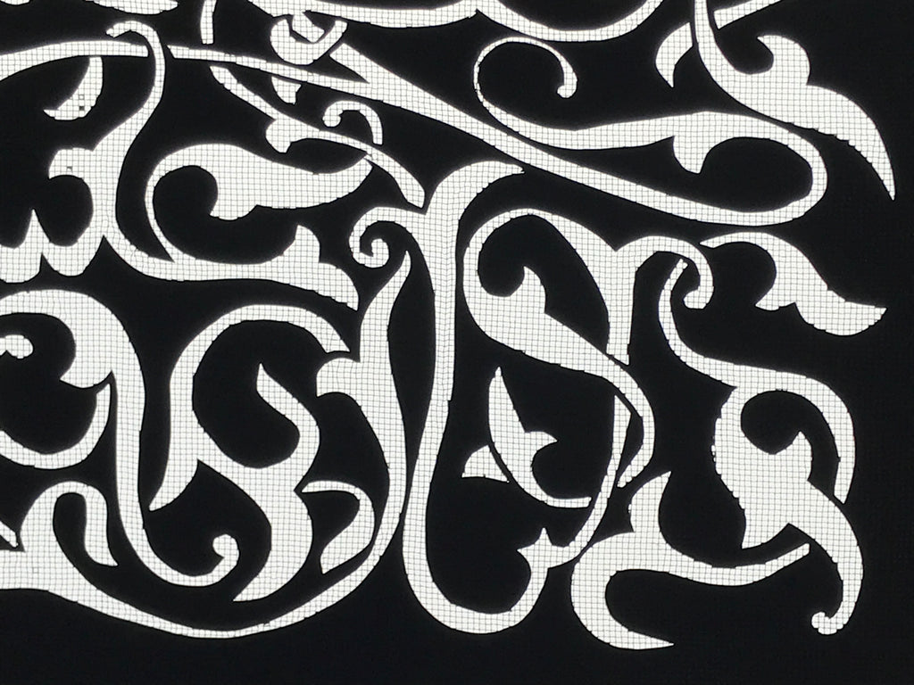 Antique Japanese Katagami Paper Kimono Stencil Katazome Karakusa Vines A786
