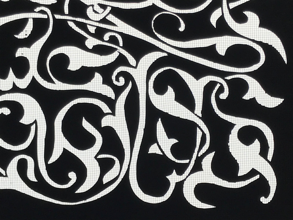 Antique Japanese Katagami Paper Kimono Stencil Katazome Karakusa Vines A786