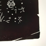 Antique Japanese Katagami Paper Kimono Stencil Katazome Kirin Crane Floral C906