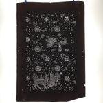 Antique Japanese Katagami Paper Kimono Stencil Katazome Kirin Crane Floral C906