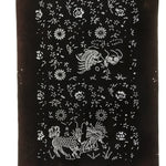 Antique Japanese Katagami Paper Kimono Stencil Katazome Kirin Crane Floral C907