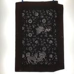 Antique Japanese Katagami Paper Kimono Stencil Katazome Kirin Crane Floral C907