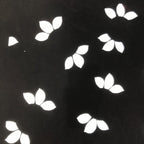 Antique Japanese Katagami Paper Kimono Stencil Katazome Large Leaves Design C954