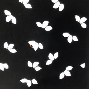 Antique Japanese Katagami Paper Kimono Stencil Katazome Large Leaves Design C954