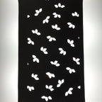 Antique Japanese Katagami Paper Kimono Stencil Katazome Large Leaves Design C954