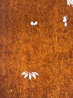 Antique Japanese Katagami Paper Kimono Stencil Katazome Leaf Flower Design C970