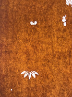 Antique Japanese Katagami Paper Kimono Stencil Katazome Leaf Flower Design C970