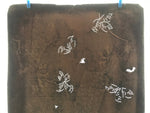 Antique Japanese Katagami Paper Kimono Stencil Katazome Leaf Pattern C899