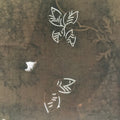 Antique Japanese Katagami Paper Kimono Stencil Katazome Leaf Pattern C899