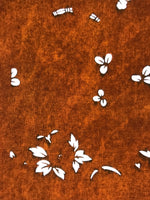 Antique Japanese Katagami Paper Kimono Stencil Katazome Leaf Plant Design C967